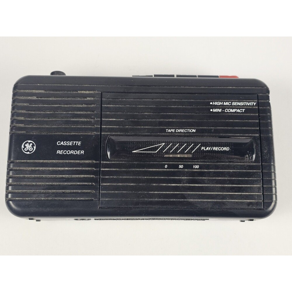 GE Cassette Tape Recorder Player Model 3-5301A Portable